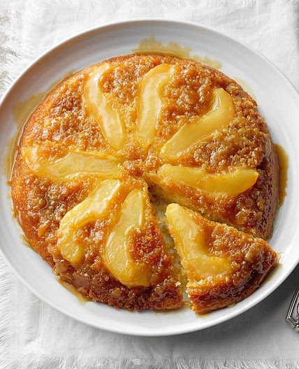 Orange and Pear Upside-Down Cake