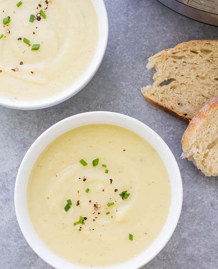 Instant Pot Potato Leek Soup