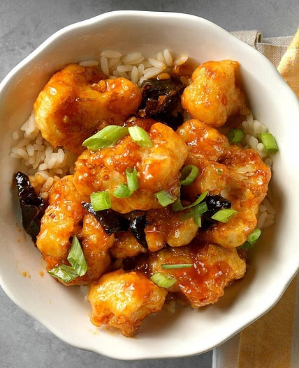 Air-Fryer General Tso's Cauliflower