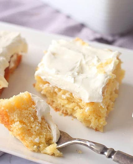Pineapple Sheet Cake with Cake Mix