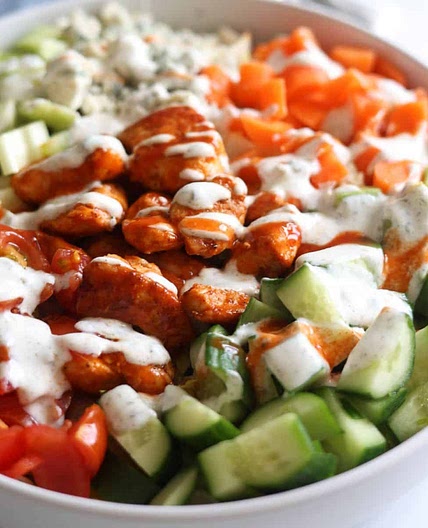 Chopped Buffalo Chicken Salad