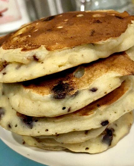 Chocolate Chip Banana Pancakes