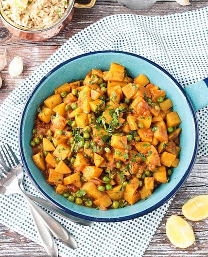Bombay Potatoes and Peas