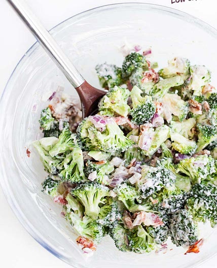 Keto Broccoli Salad with Bacon