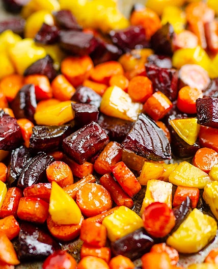 Honey Roasted Beets & Carrots