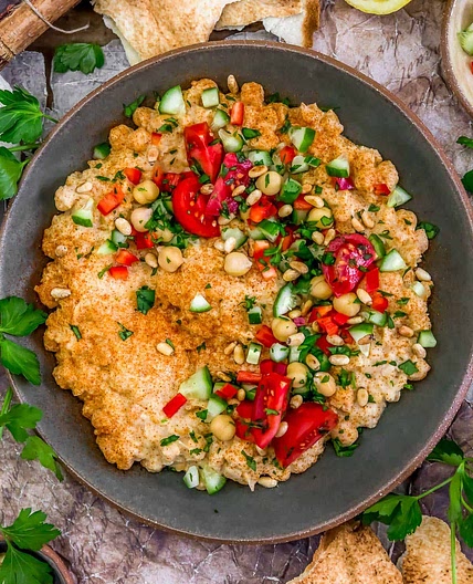 Easy Creamy Lebanese Musabaha (Warm Chickpea Breakfast)