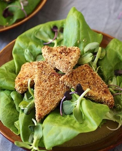 Spiced Hazelnut Crusted Tofu