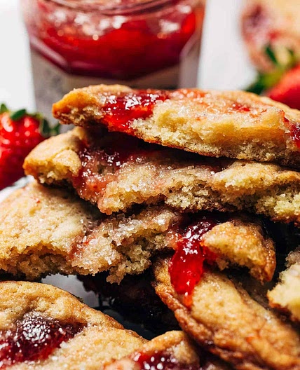 Strawberry Jam Sugar Cookies