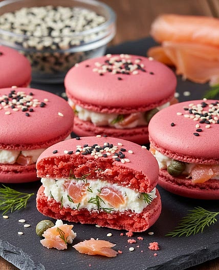 Salmon and Cheese Macaron -  my version to be tried