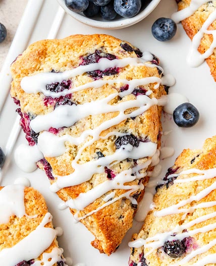 Blueberry Cornmeal Scones