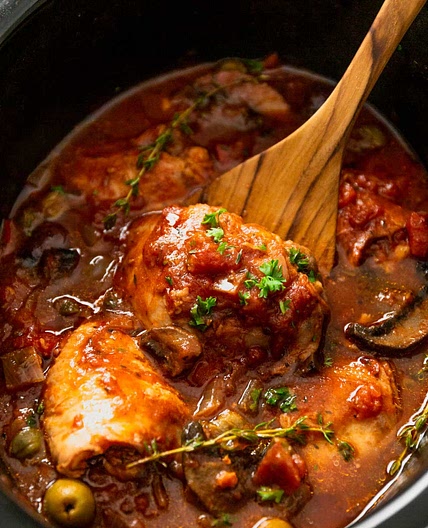 Slow Cooker Chicken Cacciatore