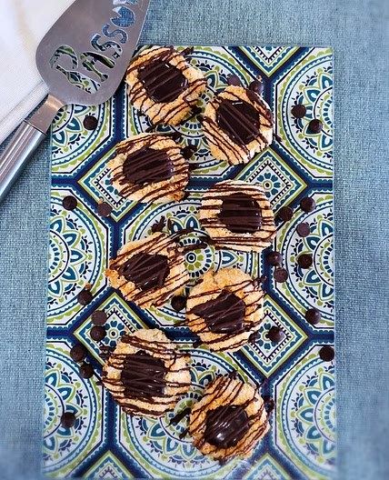 Chocolate Thumbprint Macaroons