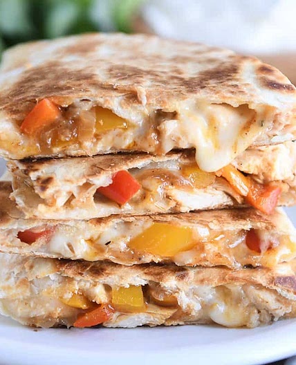 The Best Chicken Quesadillas