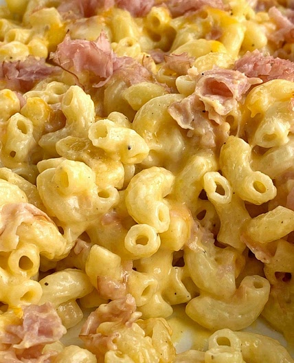 Macaroni & Cheese Ham Casserole
