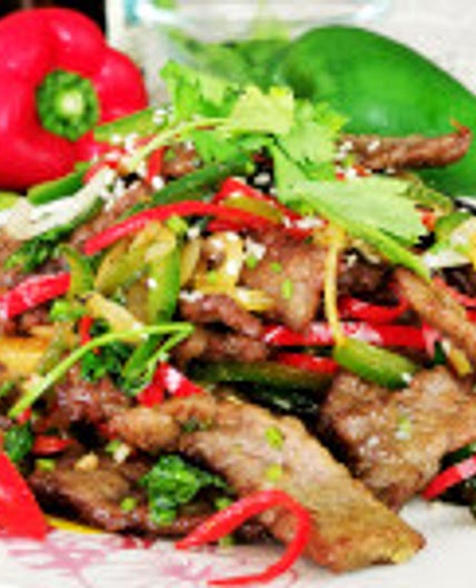 Hunan beef with cumin