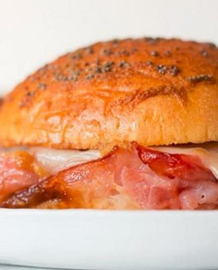 Baked Apple Butter Ham and Cheese Sandwiches