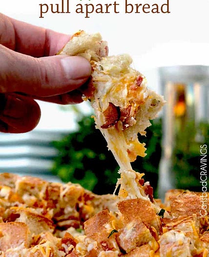 Bacon Ranch Pepper Jack Pull Apart Bread