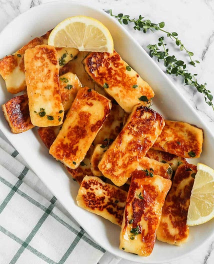 Honey Glazed Halloumi
