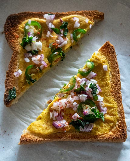 Vegan and Savoury Viral Yoghurt Toast