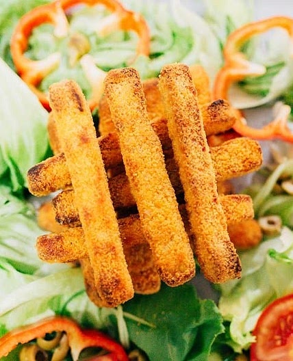 Vegan fish fingers