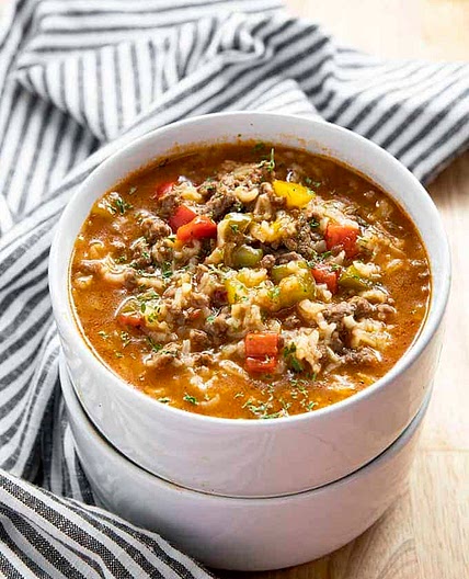 Instant Pot Stuffed Pepper Soup