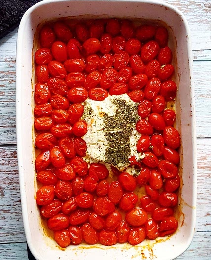 Baked Goat Cheese Pasta