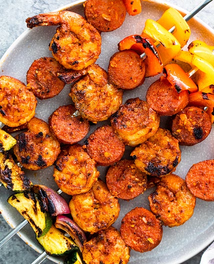 Grilled Cajun Shrimp Kabobs