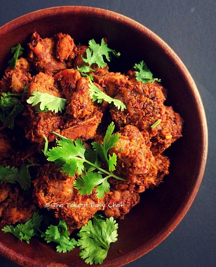 Kori Sukka / Chicken Sukka (Mangalore Style Dry Chicken Curry)