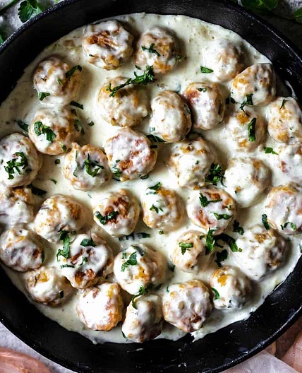 Vegetarian Swedish Meatballs