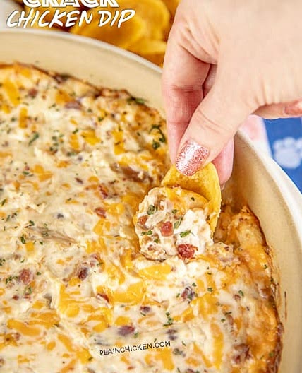 Warm Crack Chicken Dip