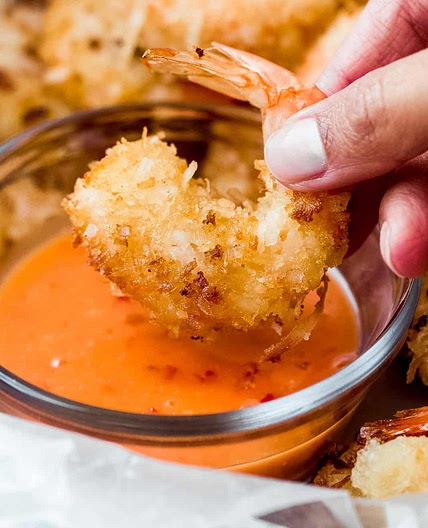 Crispy Coconut Shrimp (Air Fryer + Fried)