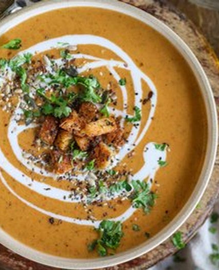 Creamy Coconut Paprika Zucchini Soup