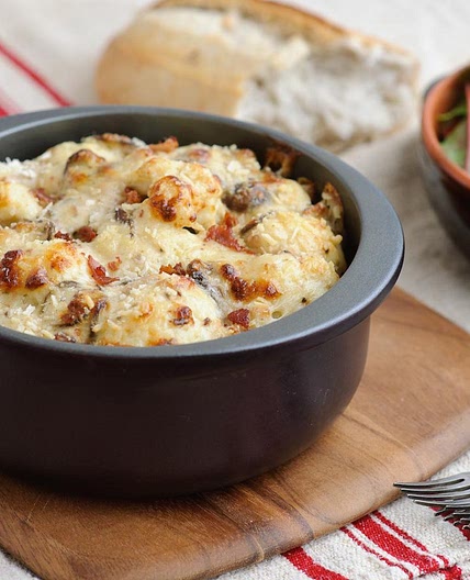 Perfect cauliflower cheese with bacon
