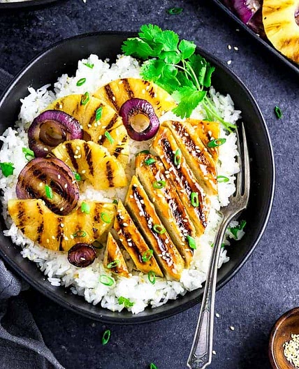 Grilled Pineapple Teriyaki Bowl