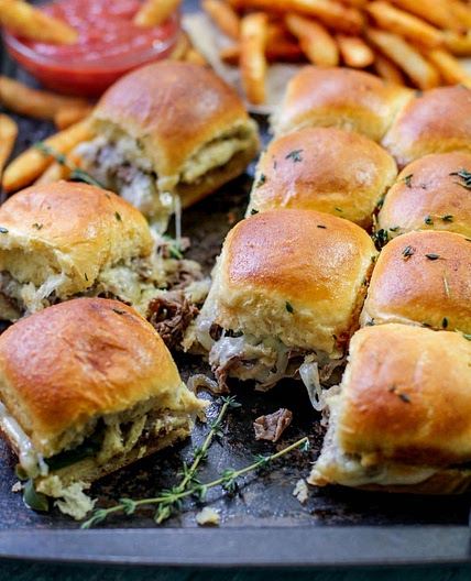 Philly Cheesesteak Sliders