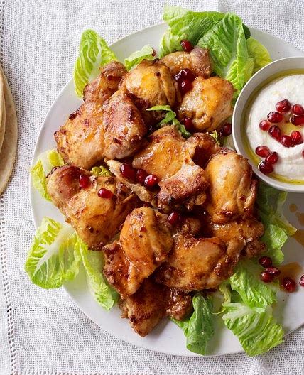 Oven-cooked chicken shawarma