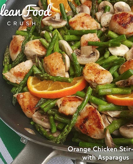 Orange Chicken Stir-Fry with Asparagus