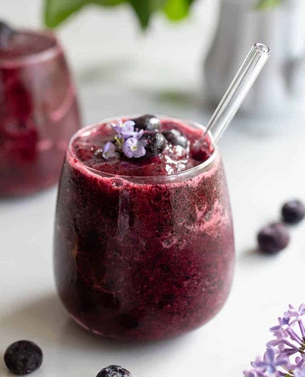 Blueberry Ginger Kombucha Slushie