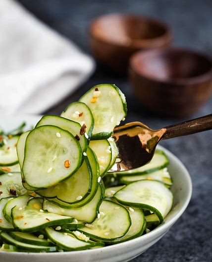 Asian Inspired Cucumber Salad