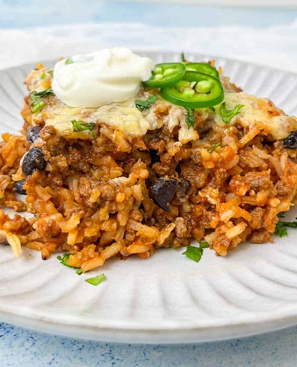 Mexican Beef and Rice Skillet