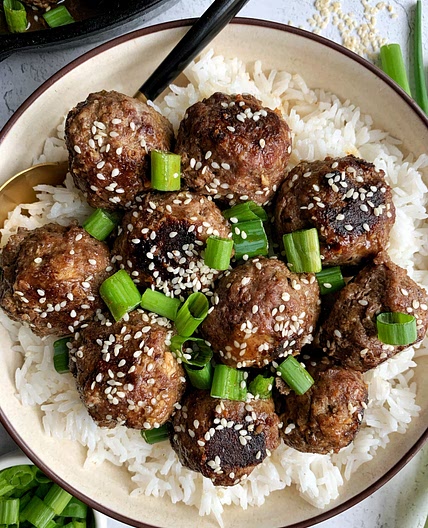 20-minute Healthy Teriyaki Meatballs