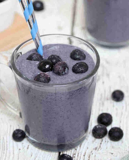 Creamy Blueberry Protein Shake