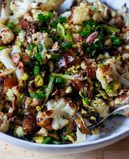 Cauliflower Salad with Dates and Pistachios