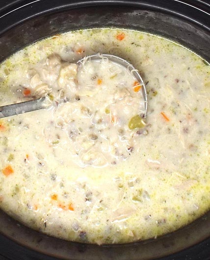 Slow Cooker Chicken and Wild Rice Soup