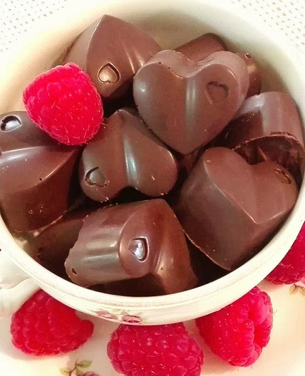 Receita de Bombom trufado de framboesa