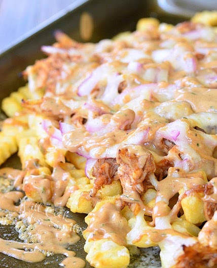 BBQ Ranch Chicken Loaded Fries