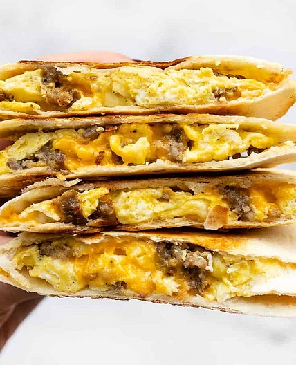 Sausage and Egg Breakfast Quesadillas