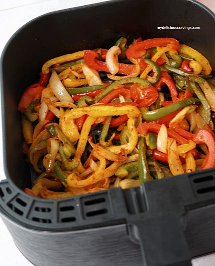 Bell Peppers and Onions in Air Fryer