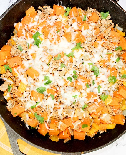 Ground Turkey Sweet Potato Skillet