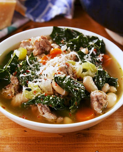 Sausage White Bean & Kale Soup